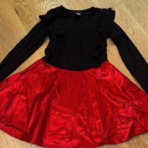 Charming Black and Red Kids Dress